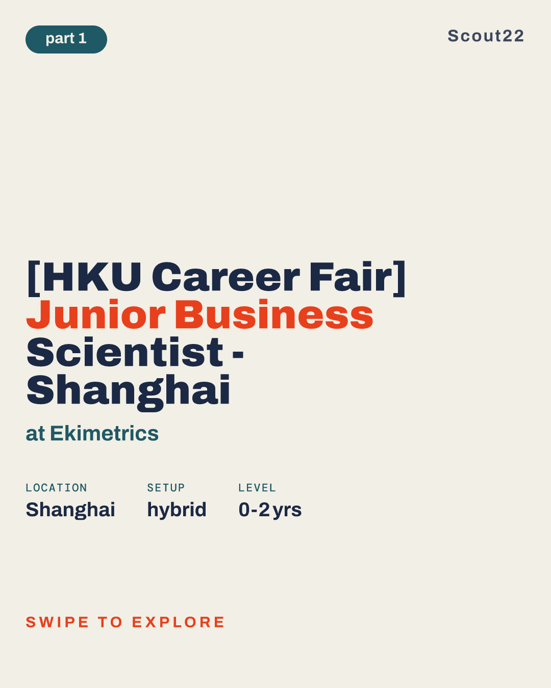 [HKU Career Fair] Junior Business Scientist - Shanghai at Ekimetrics