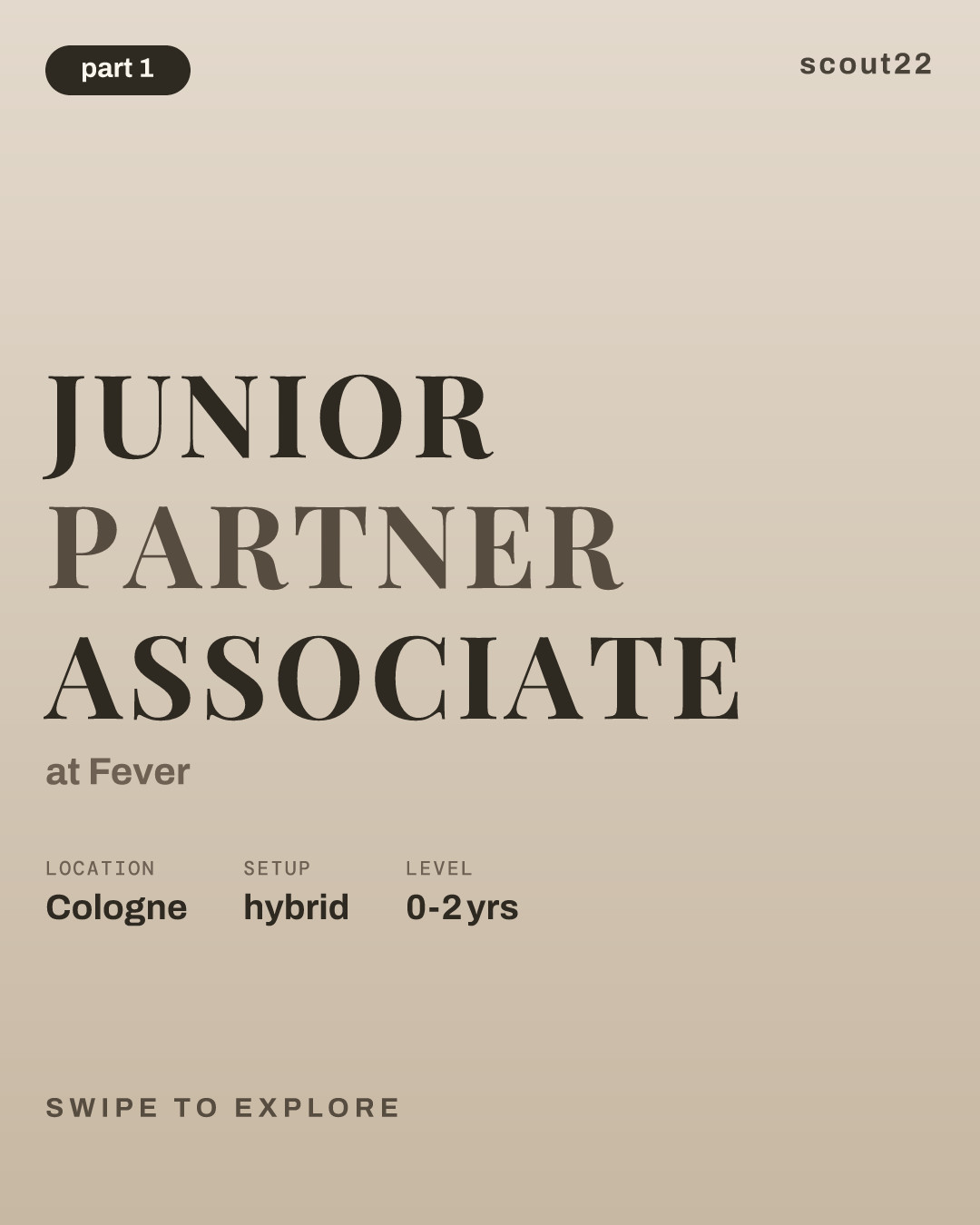Junior Partner Associate at Fever