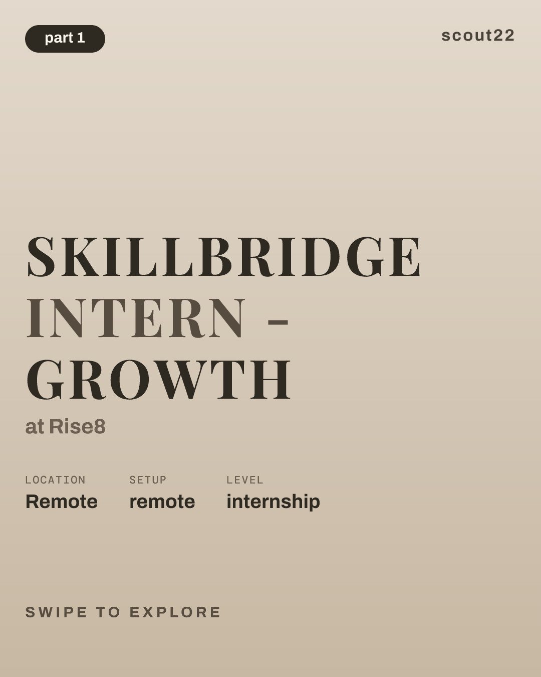 SkillBridge Intern - Growth at Rise8