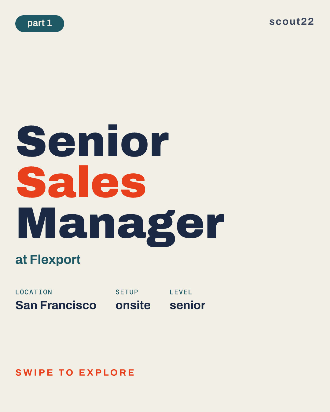 Senior Sales Manager at Flexport