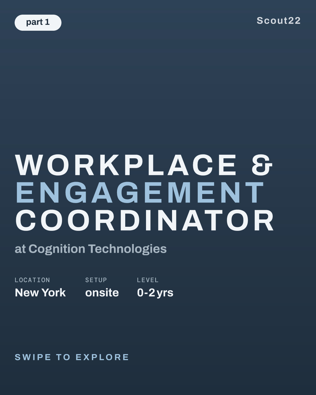 Workplace & Engagement Coordinator at Cognition Technologies