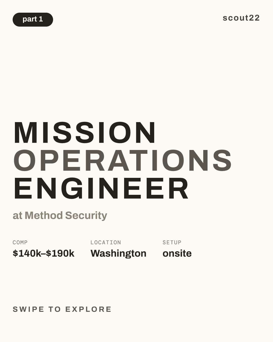 Mission Operations Engineer at Method Security