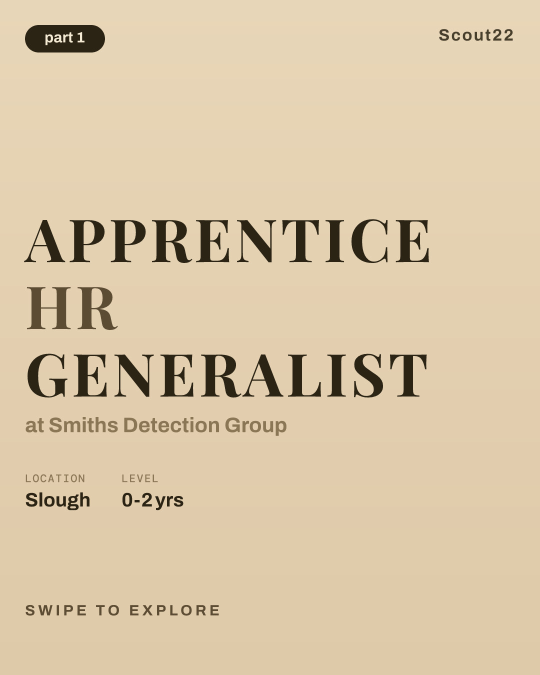 Apprentice HR Generalist at Smiths Detection Group