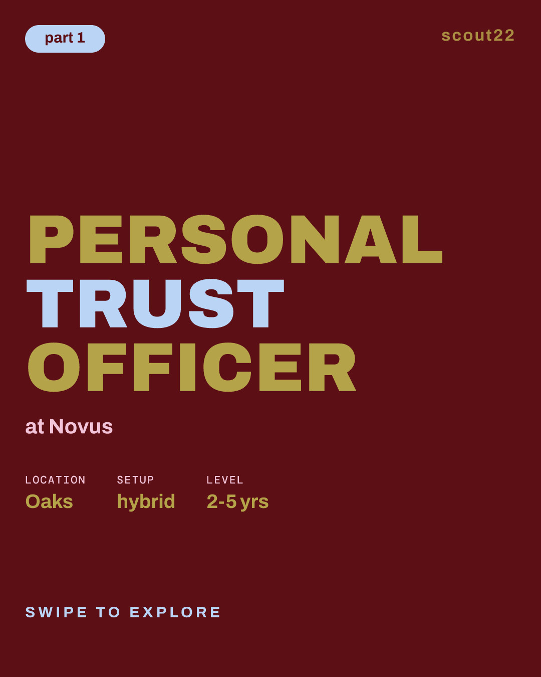Personal Trust Officer at Novus