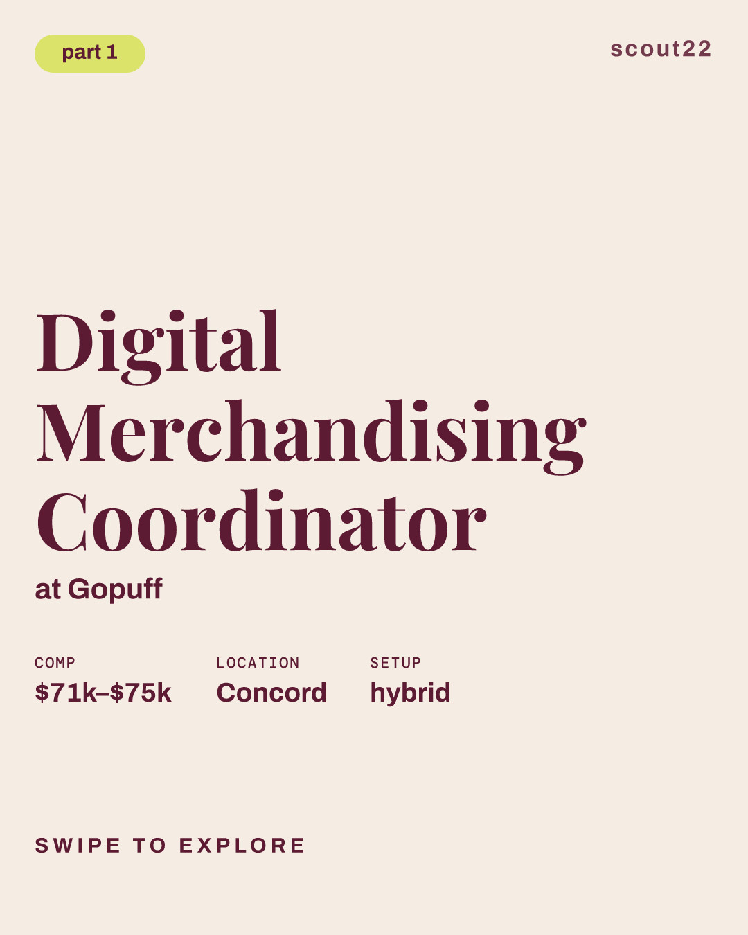 Digital Merchandising Coordinator at Gopuff