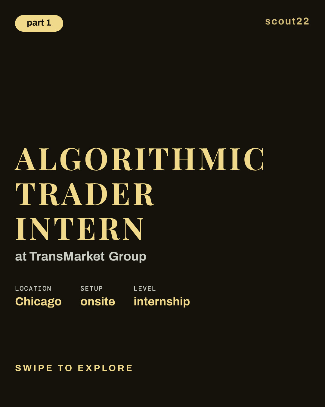 Algorithmic Trader Intern at TransMarket Group