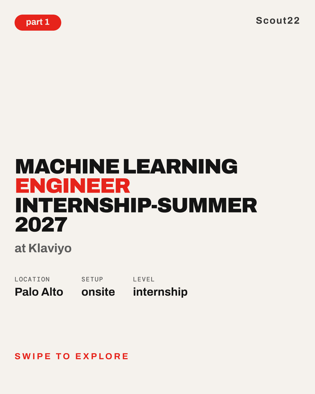 Machine Learning Engineer Internship-Summer 2027 at Klaviyo