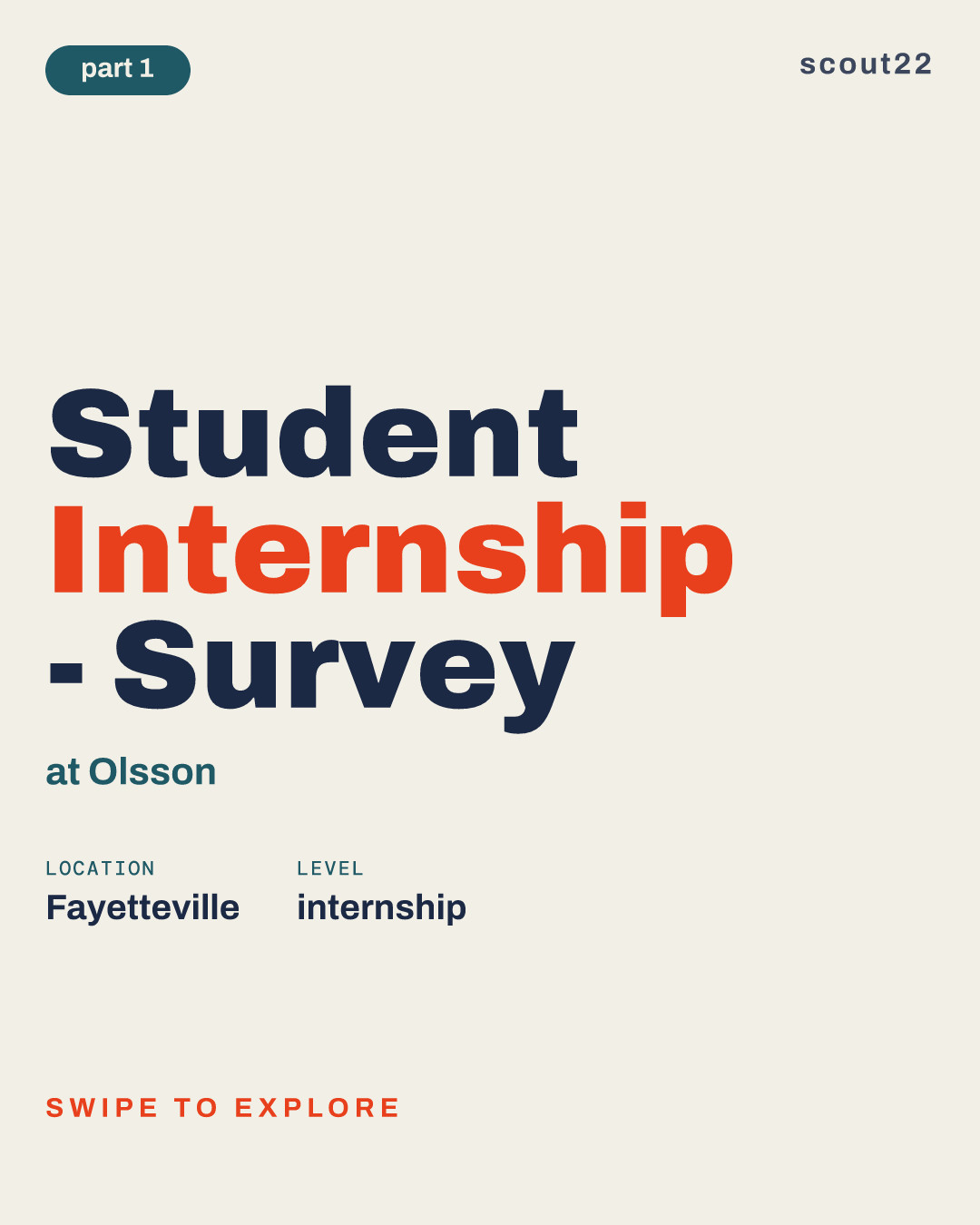 Student Internship - Survey at Olsson