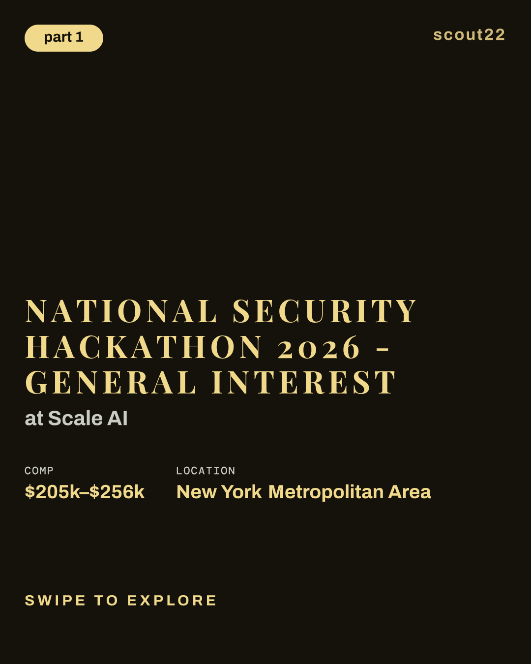 National Security Hackathon 2026 - General Interest at Scale AI