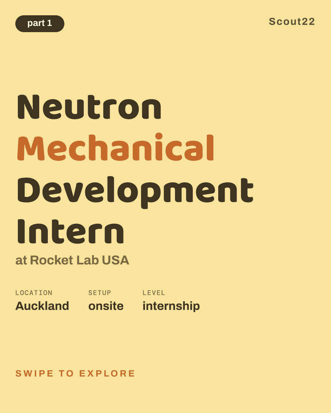 Neutron Mechanical Development Intern at Rocket Lab USA