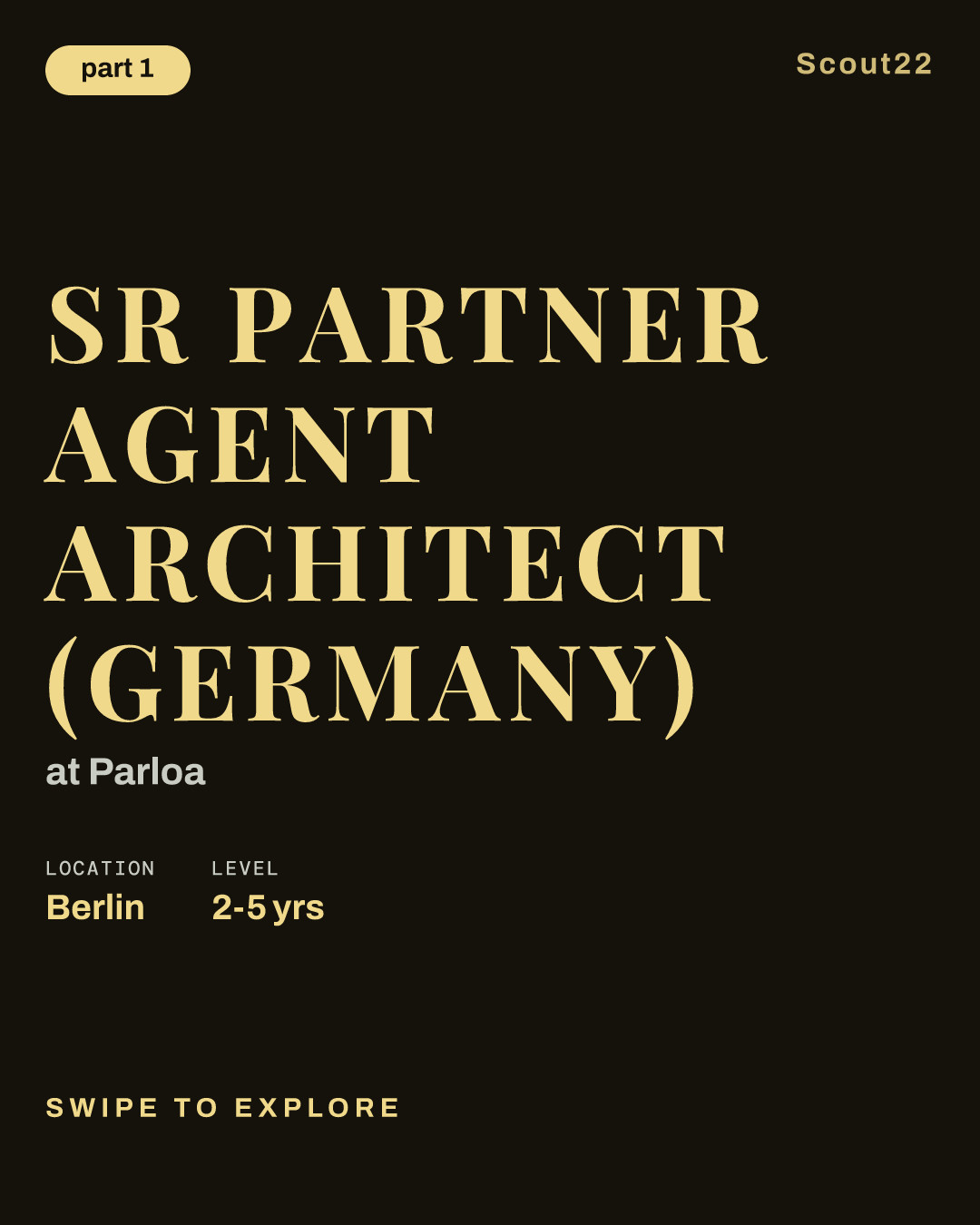 Sr Partner Agent Architect (Germany) at Parloa