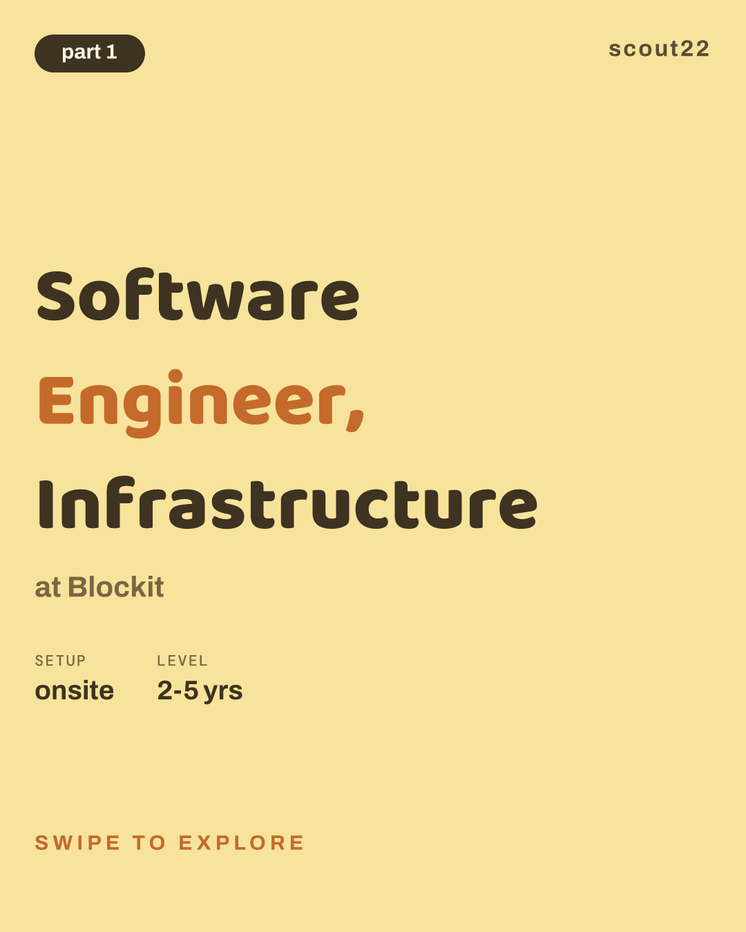 Software Engineer, Infrastructure at Blockit