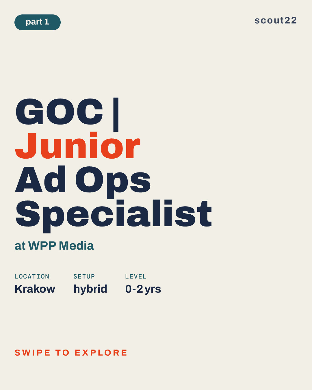 GOC | Junior Ad Ops  Specialist at WPP Media