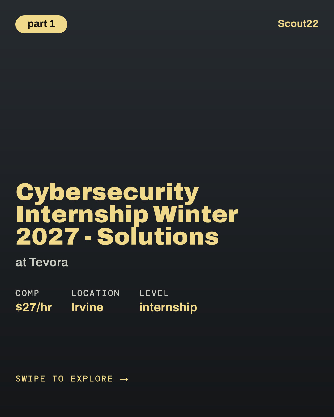 Cybersecurity Internship Winter 2027 - Solutions at Tevora