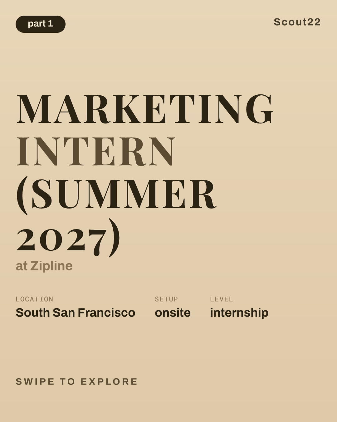 Marketing Intern (Summer 2027) at Zipline