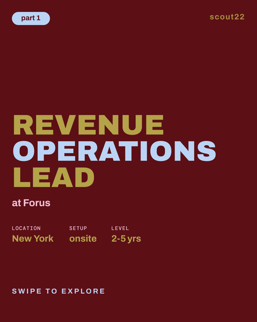 Revenue Operations Lead at Forus