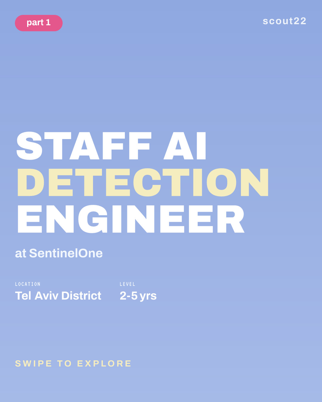Staff AI Detection Engineer at SentinelOne