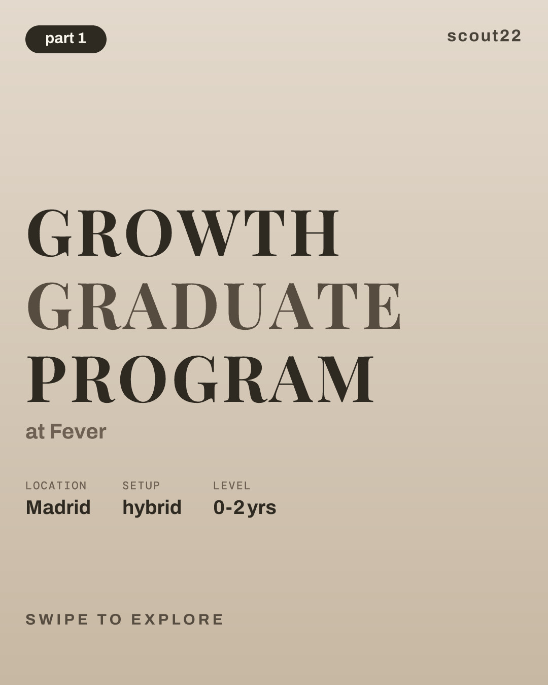 Growth Graduate Program at Fever