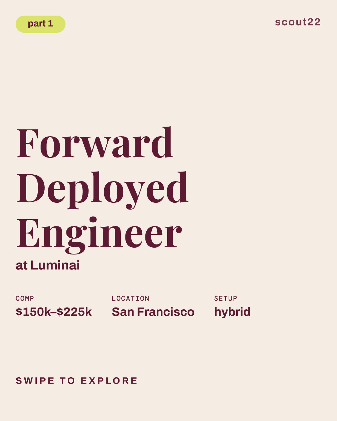 Forward Deployed Engineer at Luminai