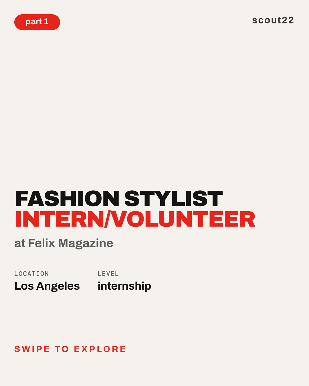 Fashion Stylist Intern/Volunteer at Felix Magazine