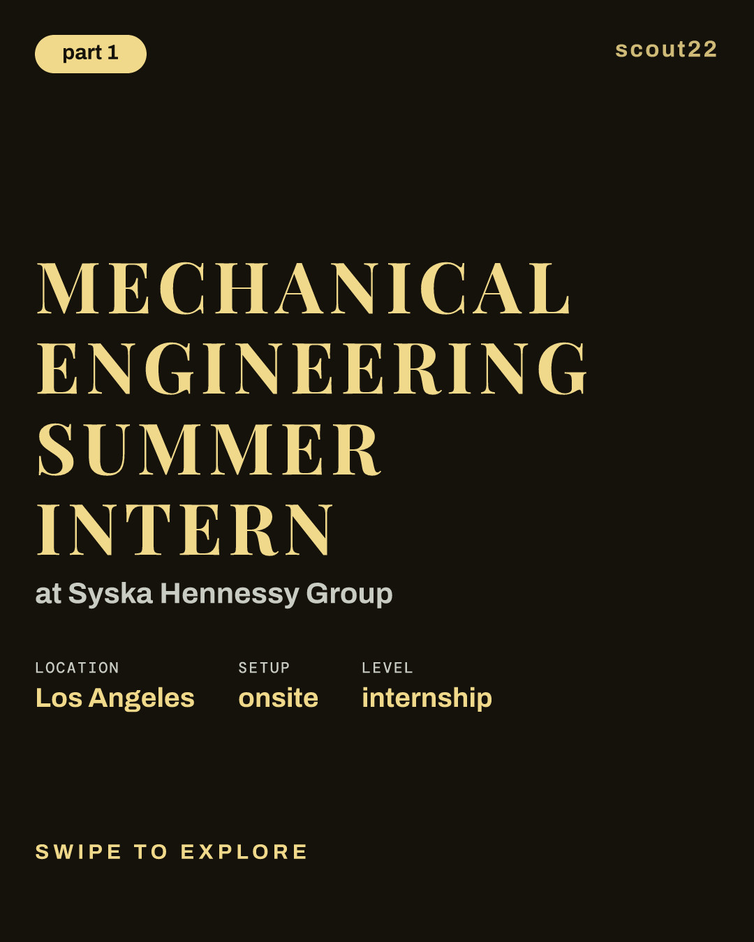 Mechanical Engineering Summer Intern at Syska Hennessy Group