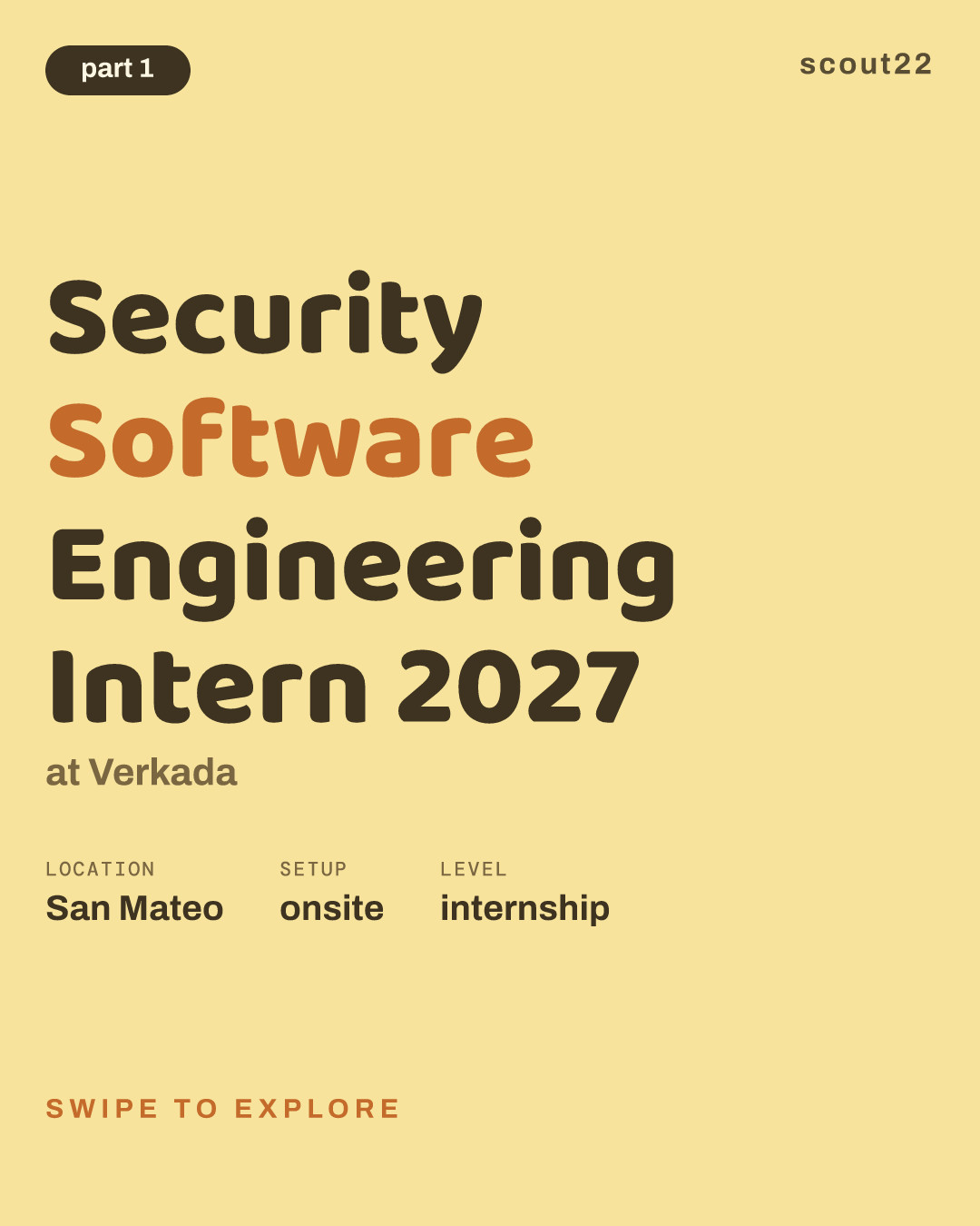 Security Software Engineering Intern 2027 at Verkada