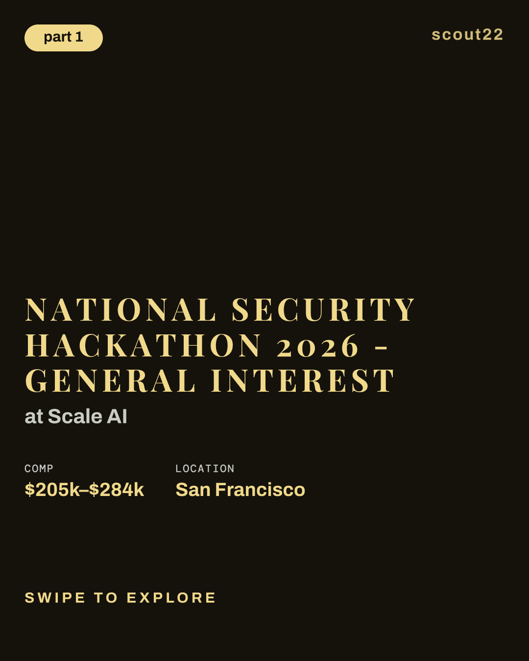 National Security Hackathon 2026 - General Interest at Scale AI
