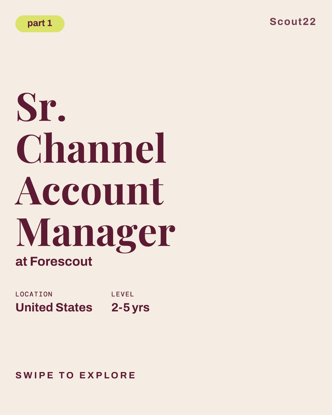 Sr. Channel Account Manager at Forescout