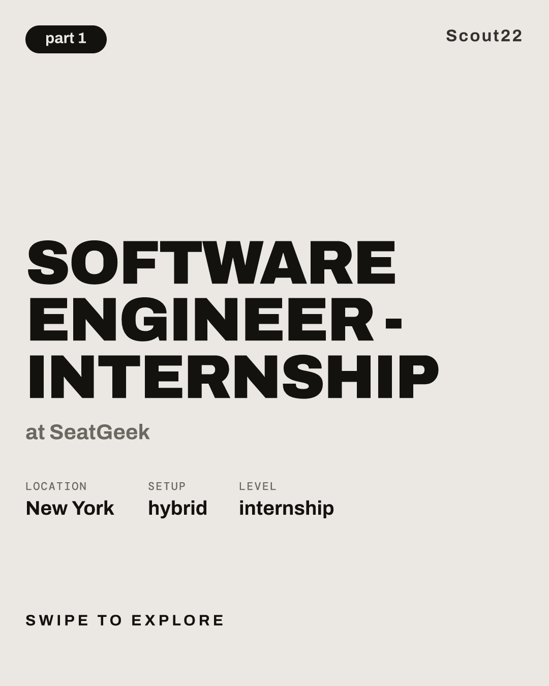 Software Engineer - Internship at SeatGeek