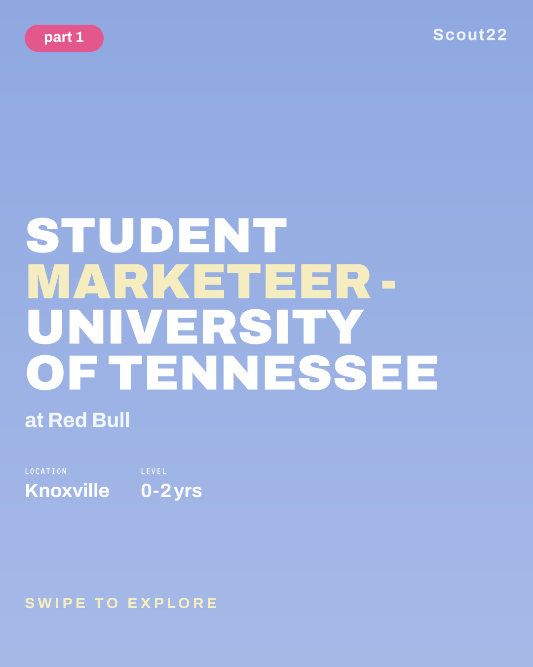 Student Marketeer - University of Tennessee at Red Bull
