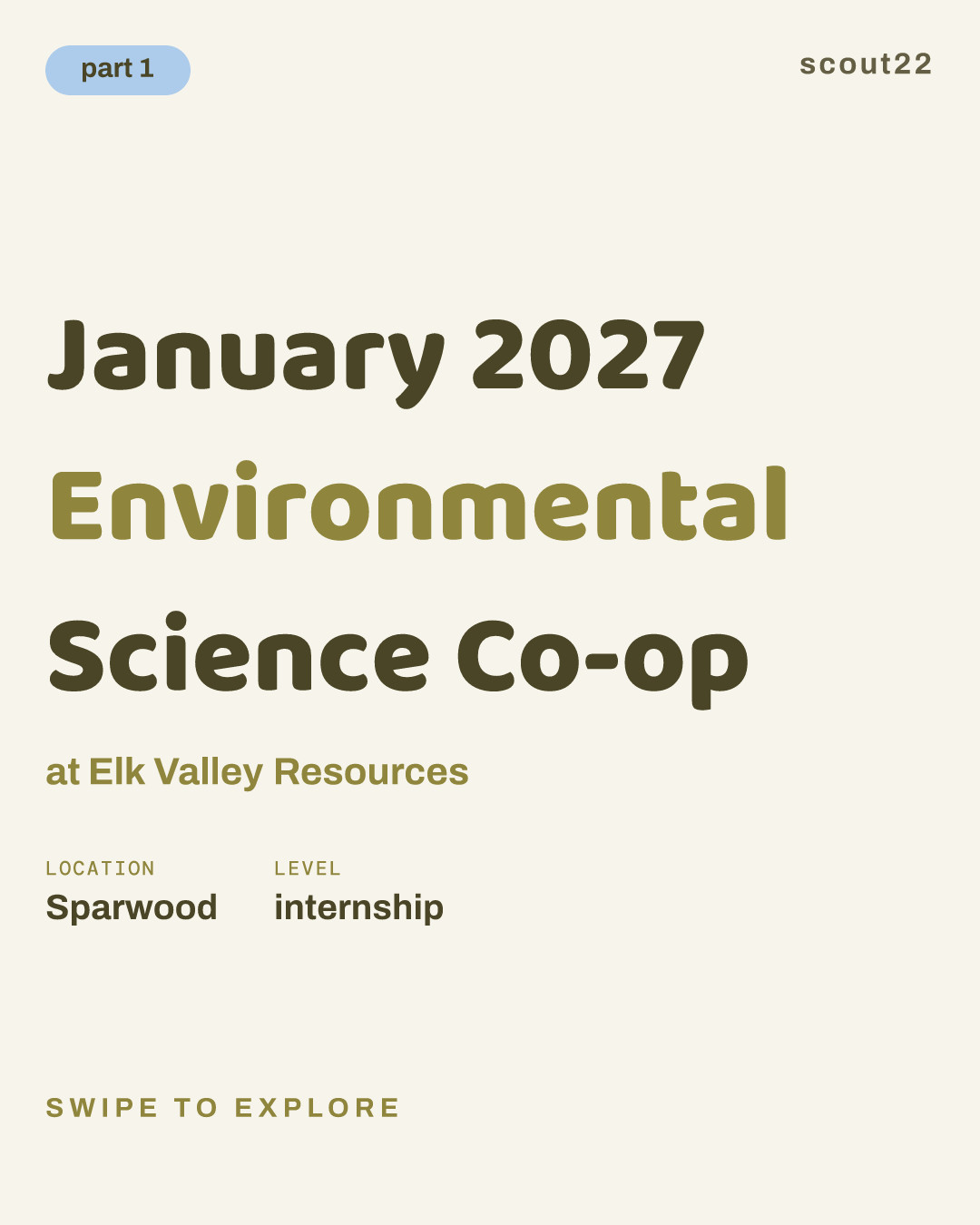 January 2027 Environmental Science Co-op at Elk Valley Resources