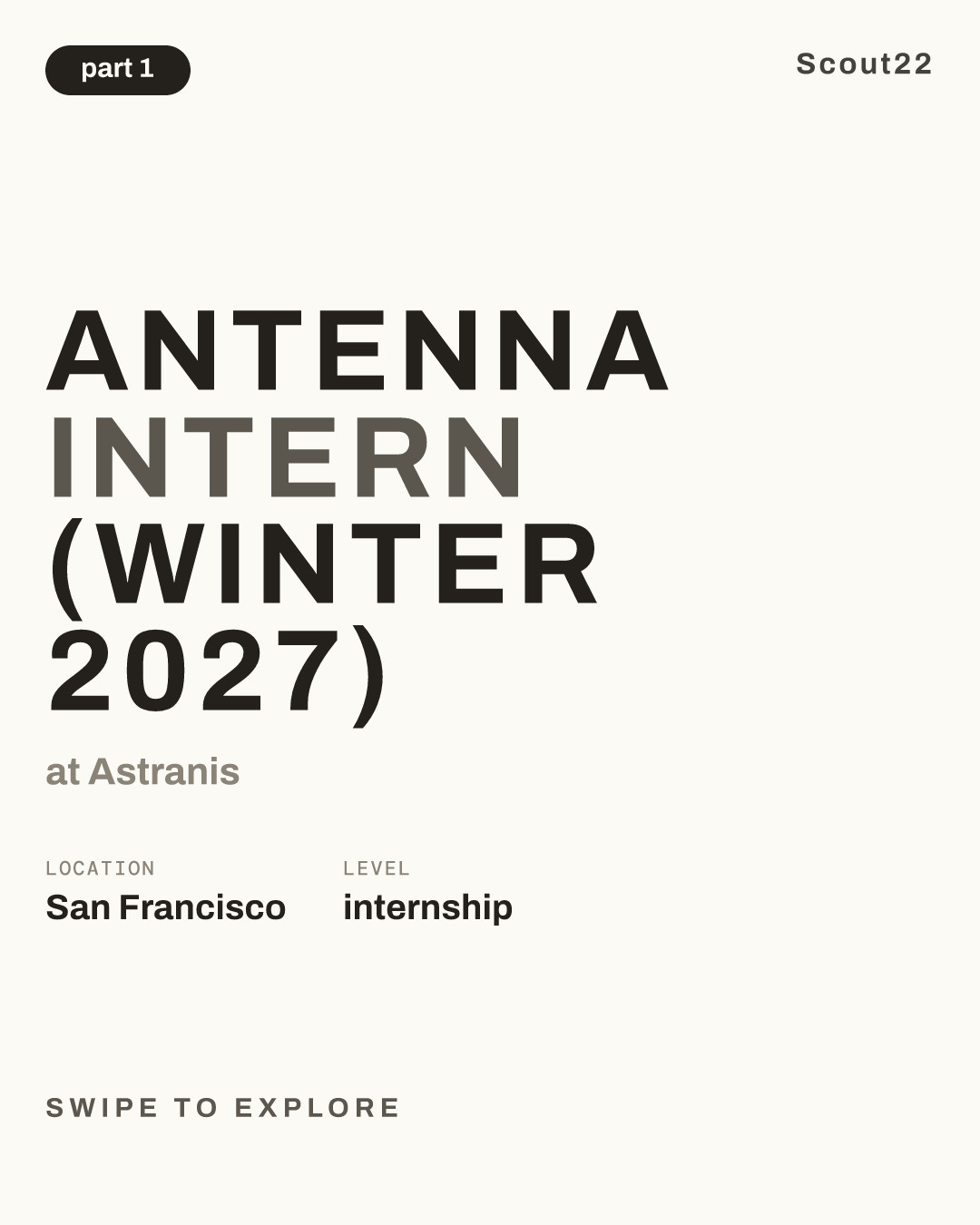 Antenna Intern (Winter 2027) at Astranis