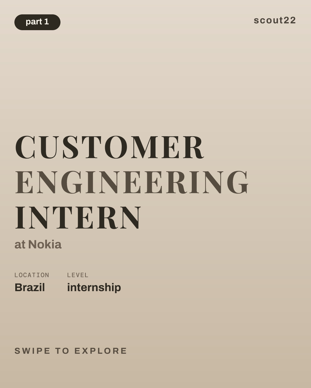 Customer Engineering Intern at Nokia