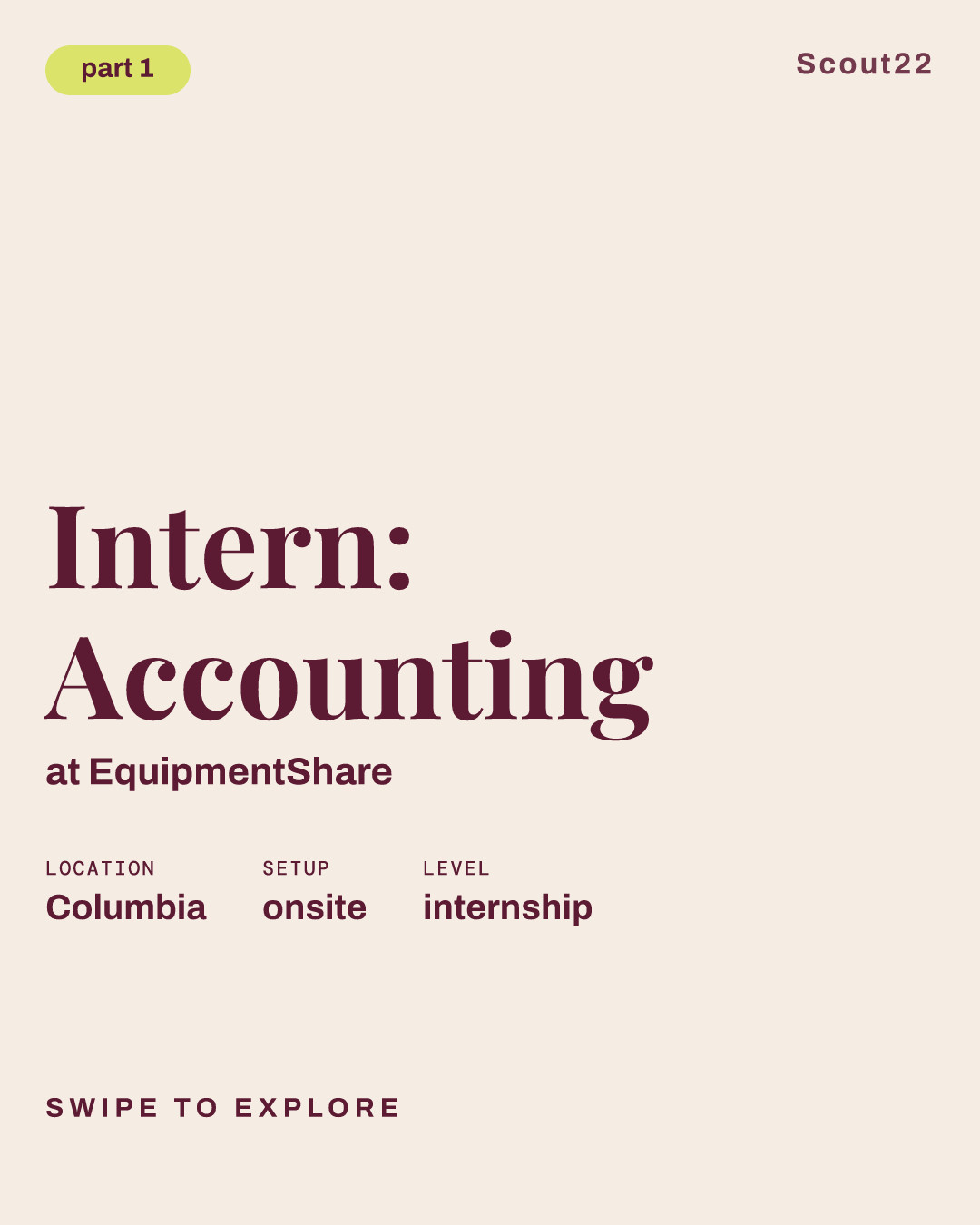 Intern: Accounting at EquipmentShare