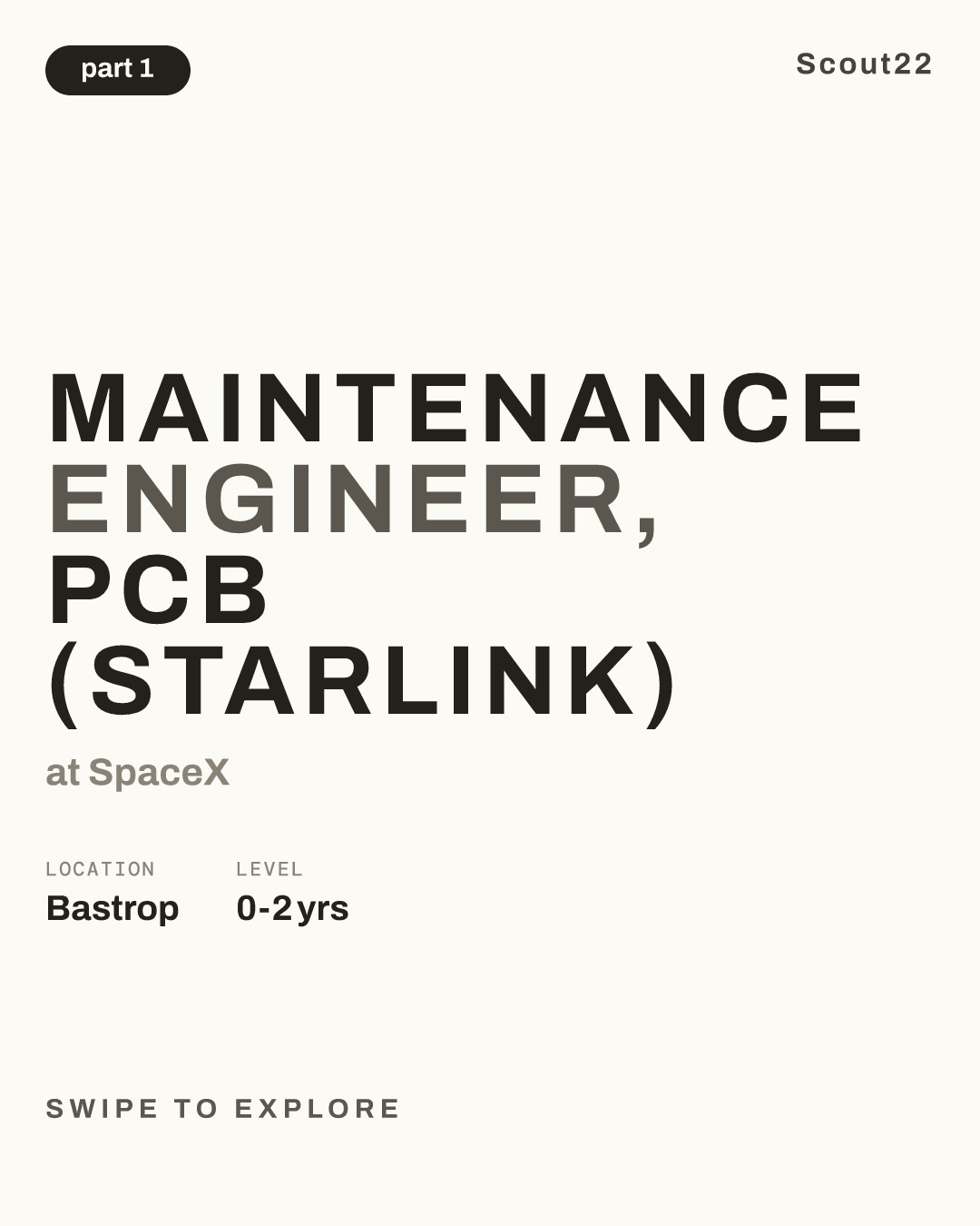 Maintenance Engineer, PCB (Starlink) at SpaceX