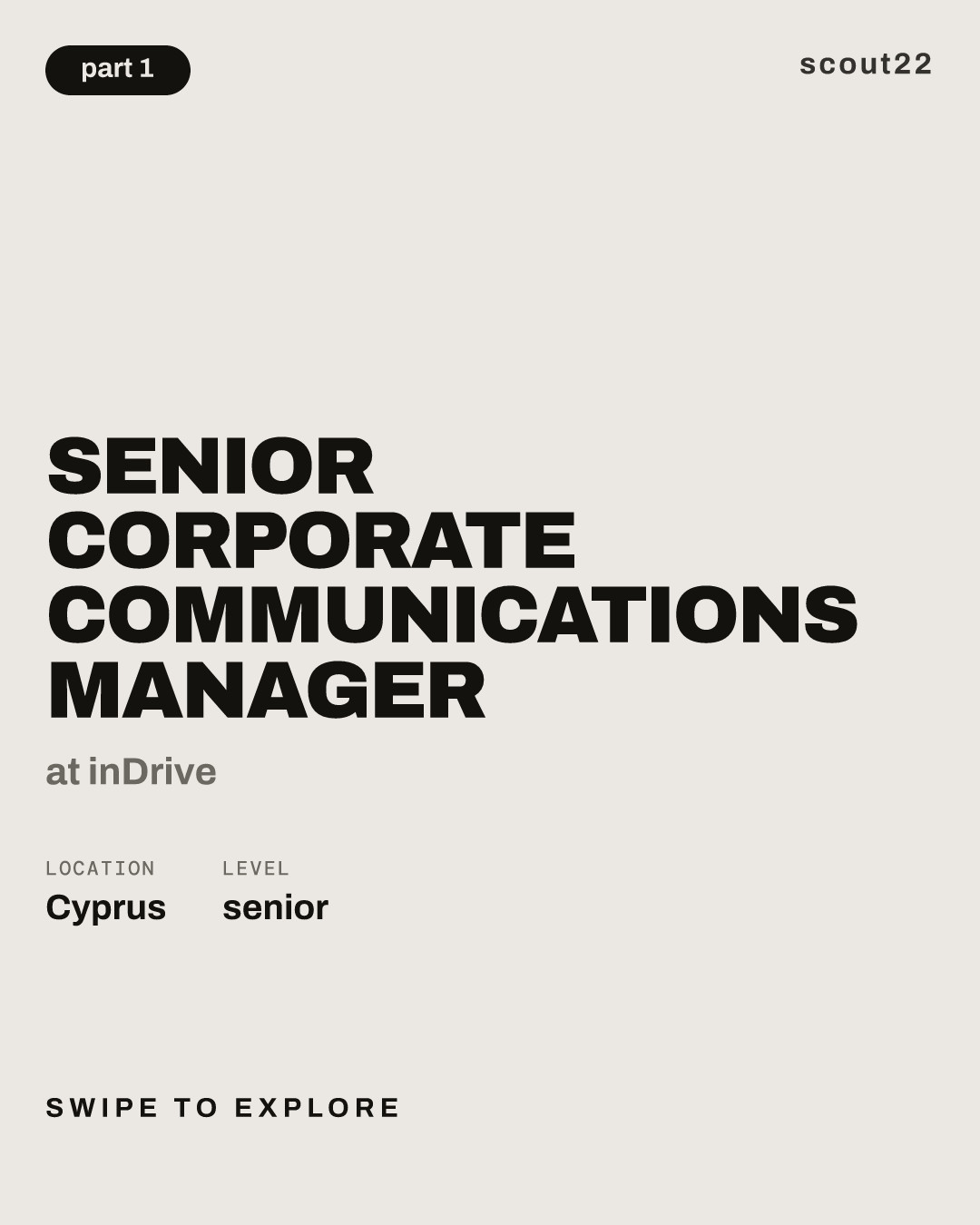 Senior Corporate Communications Manager at inDrive
