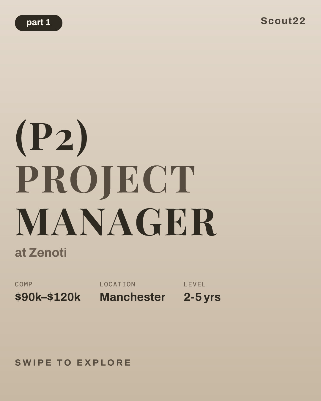 (P2) Project Manager at Zenoti