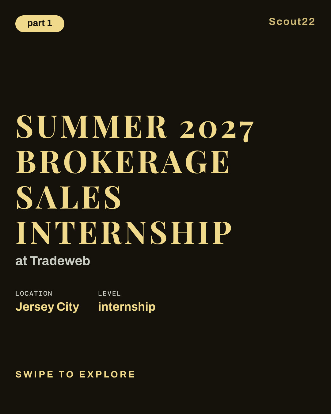 Summer 2027 Brokerage Sales Internship at Tradeweb