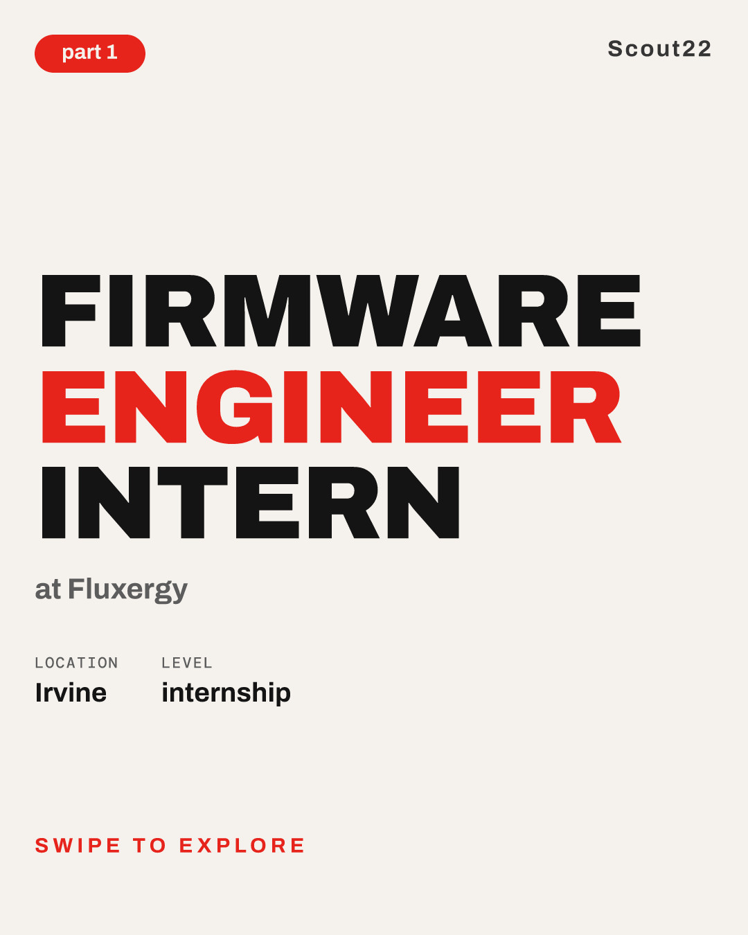 Firmware Engineer Intern at Fluxergy