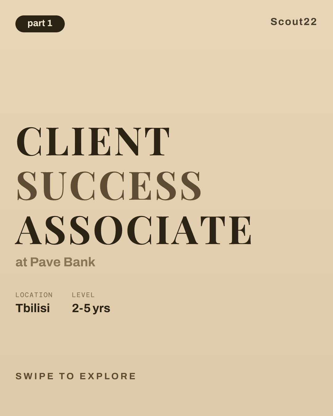 Client Success Associate at Pave Bank