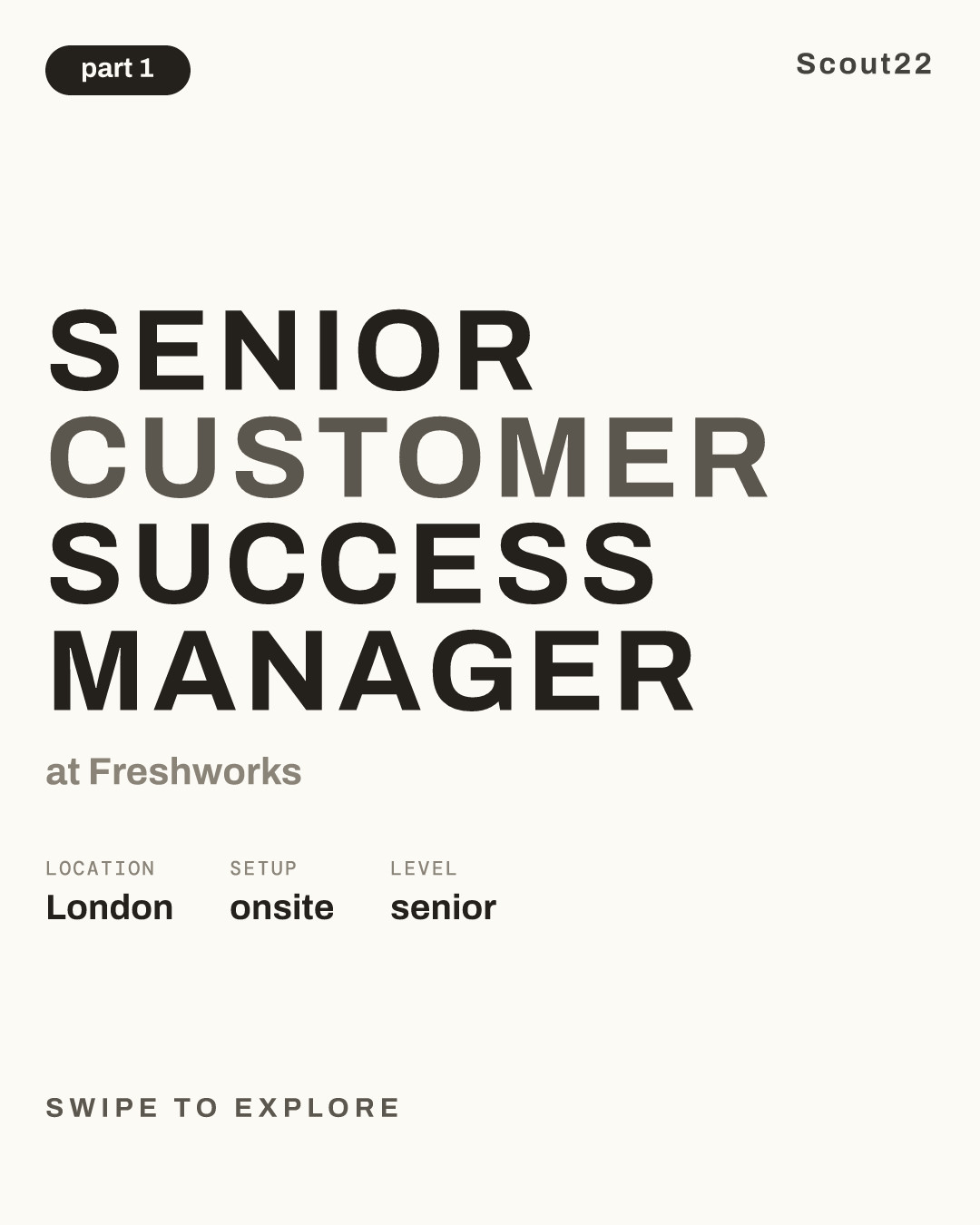 Senior Customer Success Manager at Freshworks