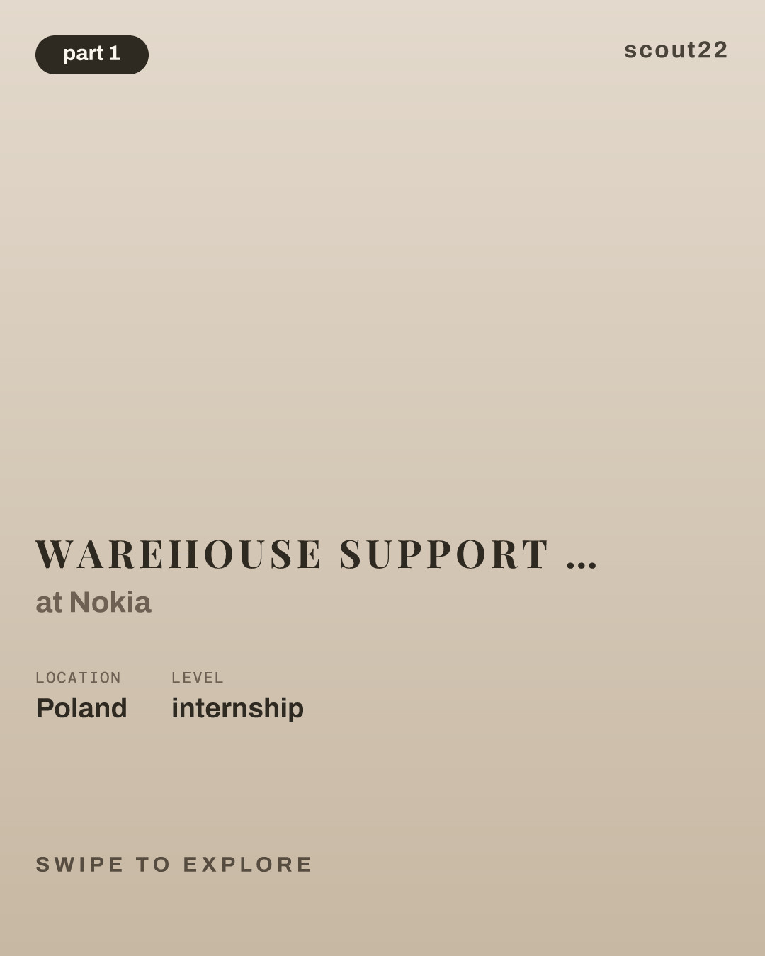 Warehouse Support - Working Student (Wroclaw) at Nokia