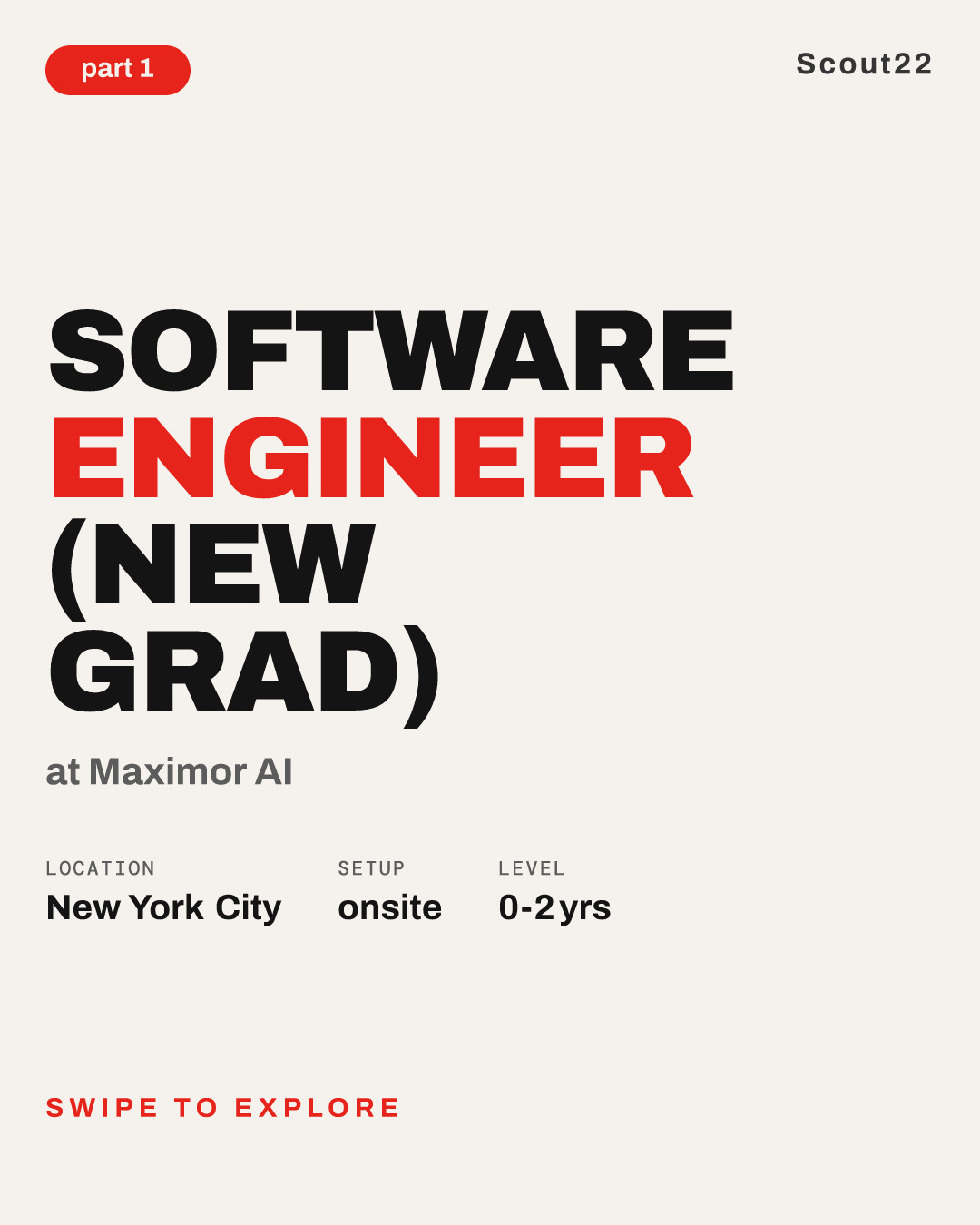 Software Engineer (New Grad) at Maximor AI
