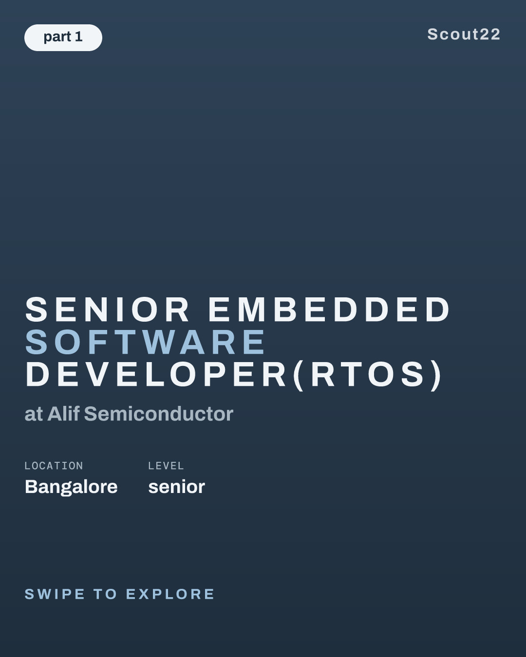 Senior Embedded Software Developer(RTOS) at Alif Semiconductor