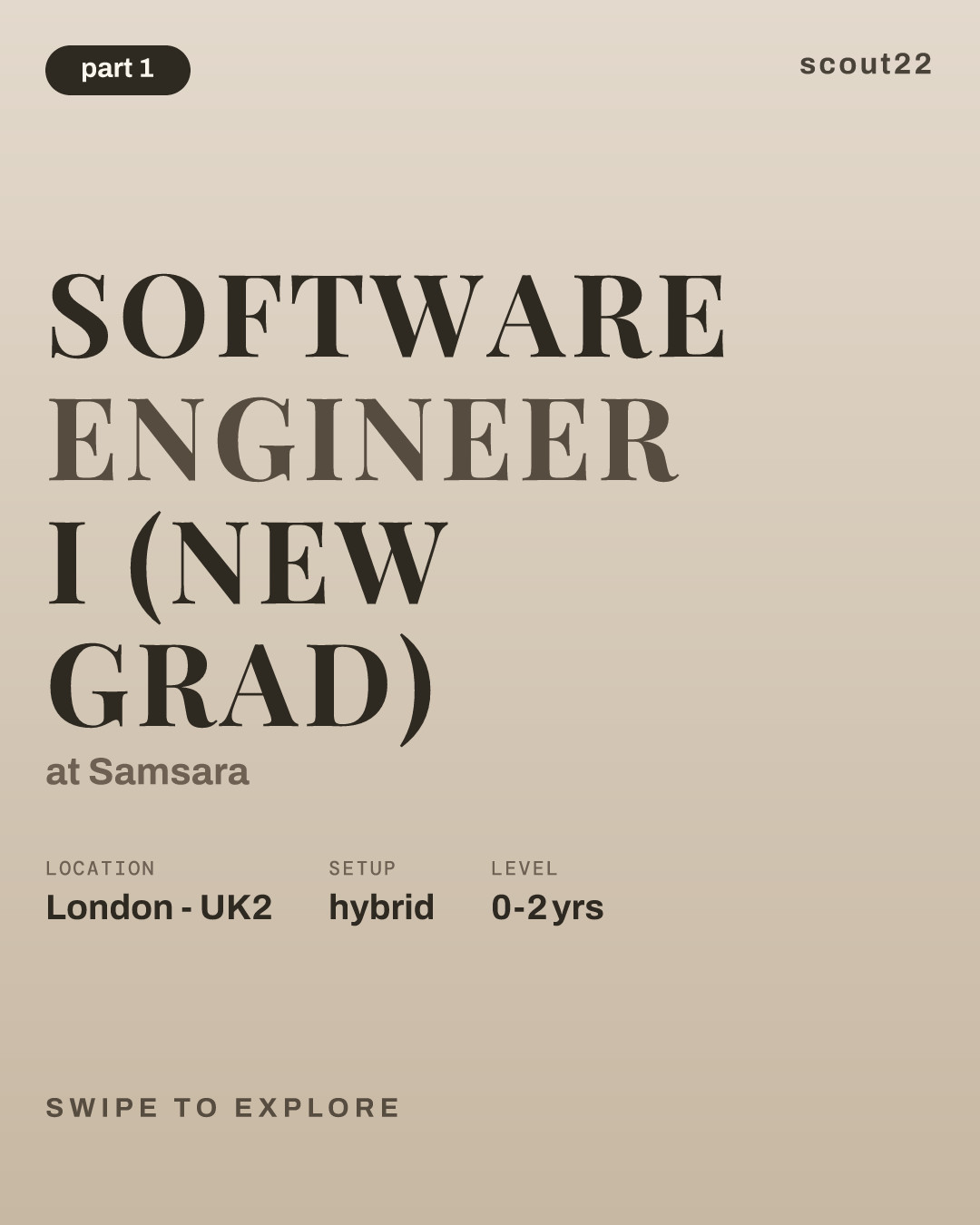 Software Engineer I (New Grad) at Samsara
