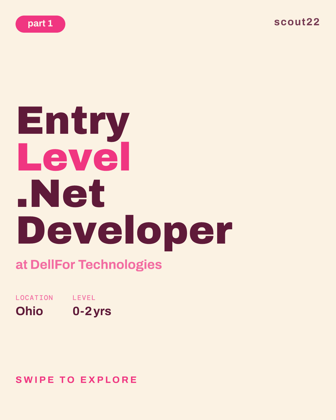Entry Level .Net Developer at DellFor Technologies