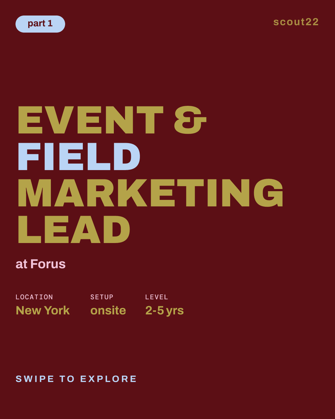 Event & Field Marketing Lead at Forus