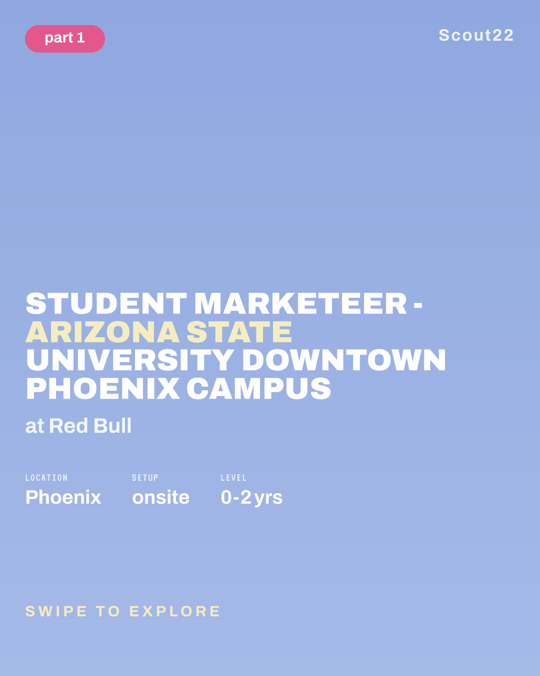 Student Marketeer - Arizona State University Downtown Phoenix Campus at Red Bull