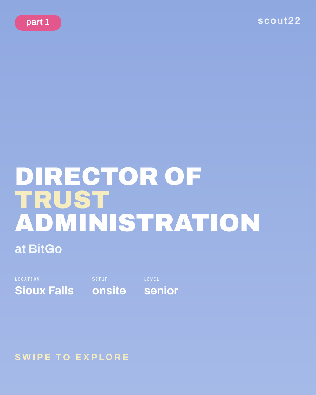Director of Trust Administration at BitGo