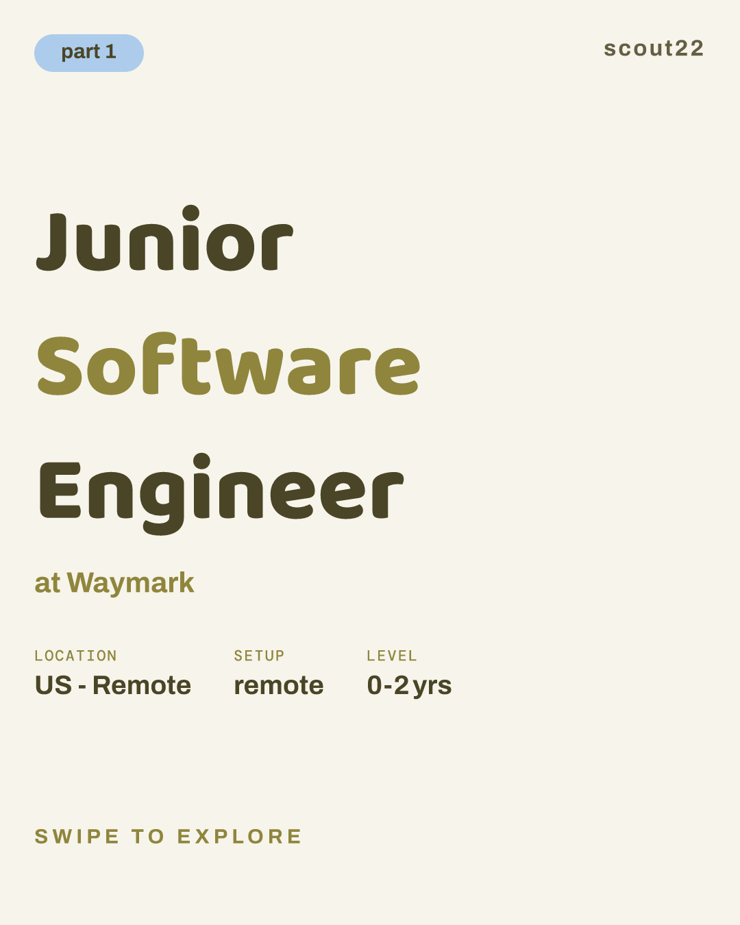Junior Software Engineer at Waymark